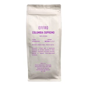 Кофе Effro Columbia зерновой 1 кг. 100% арабика